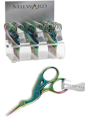 Milward 2189010 sticksax, material: Stål, färg: Petrol, storlek: 9 cm, förpackning: 18 stycken