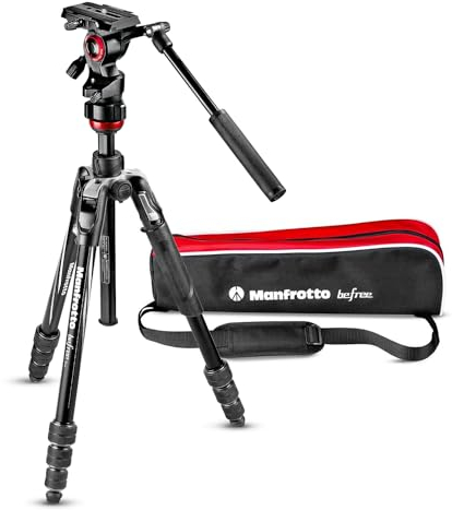 Manfrotto Travel Befree Live - Treppiede Twist, testa video, nero, compatto (MVKBFRT-LIVEUS)