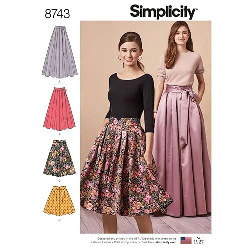 Simplicity Symönster 8743 kjolar R5 (14-16-18-20-22)