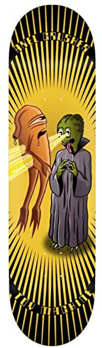 Toy Machine Skateboard Deck Cruysberghs X-Ray Eyes, Größe:8.25, Farben:Black-Yellow