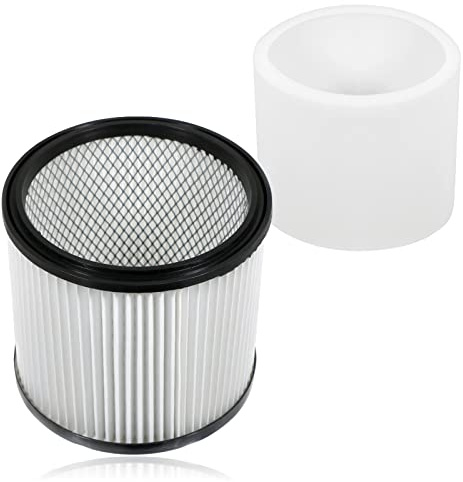 SPARES2GO Cartridge Filter compatible with Titan TTB350 TTV431 Wet Dry Vacuum + Foam Filter