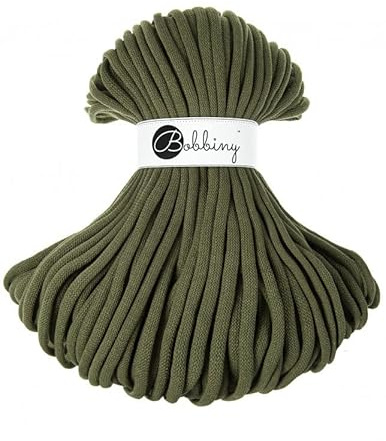 Bobbiny Jumbo 9 mm Rope-Garn 100 m Kordel (Avocado)