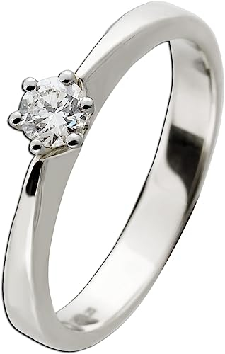 Ch.Abramowicz Brillant Solitärring Weißgold 585 14 K 0.25ct TW VSI 17