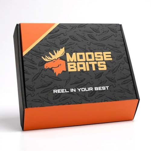 Moose Baits Bass Tackle Mystery Box – 7–9 Premium Bass Fishing Lures – Lures for Largemouth & Smallmouth Bass – Fishing Gifts – No Subscription