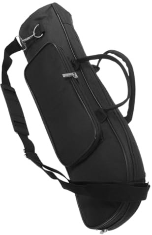 Healifty Bolsa Organizado Negra para Compartimentos Tela Trompeta de Oxford y Separados Correa Hombro para Almacenamiento Protección del Instrumento