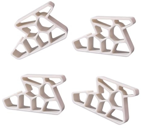4 topes de puerta resistentes, antideslizantes, fáciles de instalar, cerraduras de riel 3D, tope para mejorar el balcón, tapa de ventana con cerradura