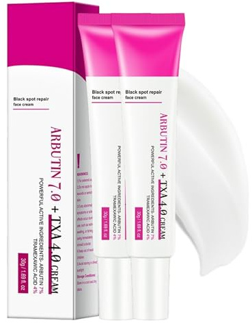 IPNSDON 2 pezzi Crema all’Arbutina e Acido salicilico, Illuminante Viso, Niacinamide, Glutatione, Incarnato Uniforme, Pelle Radiosa, Macchie Scure, Cura della Pelle Coreana, 30g