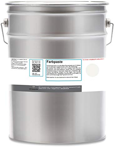 DD Composite Farbpaste 5kg reinweiß RAL 9010 Pigment hochkonzentriert für Kunstharze Epoxidharz Resin Polyesterharz Gießharz farbintensiv deckend