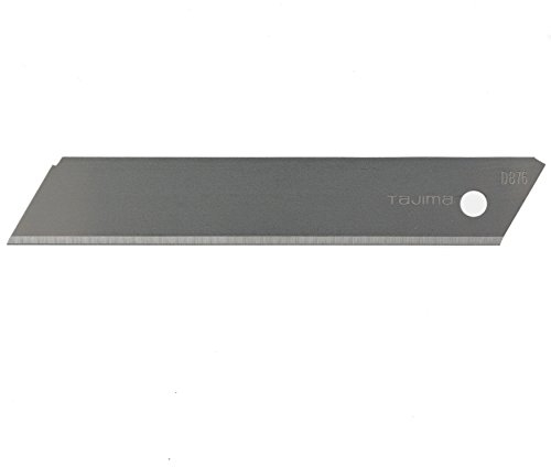 Tajima Ersatzklingen für Cutter (Breite 18 mm, 10 Stück in einer Box, für Pappe, Leder, Folie, Trockenbau geeignet, Ersatzmesser) LCB50SN