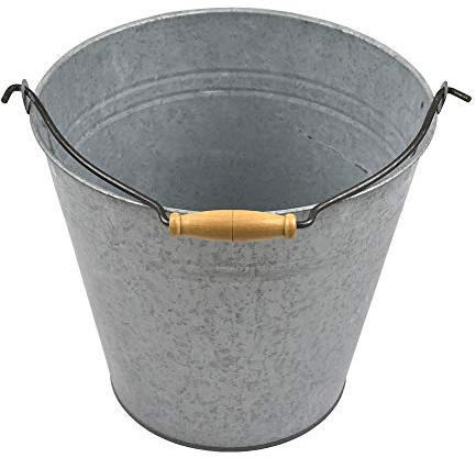 Esschert Design Altzink Eimer 9,5 L, zink, 32.7 x 28 x 26.5, OZ48