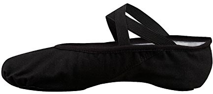Bezioner Canvas Ballet Slipper Dance Shoes for All Ages (Black, Adults EU42/UK8=10.62)