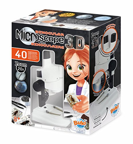 Buki France Stereo 3D Microscopio Binoculare, Multicolore, MR500