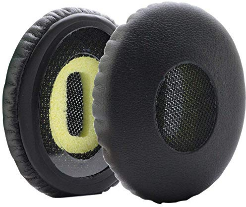 Ear Pads Replacement for Bose Soundlink On-Ear 2 (OE2) / On-Ear2i (OE2i) SoundTrue On-Ear 2 / On-Ear2i Headphone by MMOBIEL - Mesh Fabric and Protein PU Ear Pad Cushions - Earpads Replacement – Black