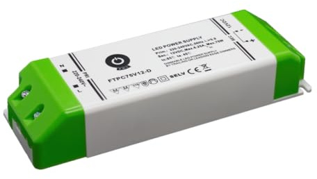 Slim Line Trafo extra flach dimmbar LED Netzteil/SMD Trafo 24V/DC 75W 3,13A MM TÜV möbeleinbau perfekte Wärmeableitung