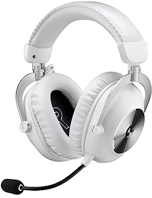 Logitech G PRO X 2 LIGHTSPEED Wireless Gaming Headset, abnehmbares Boom-Mic, 50-mm-Graphen-Treiber, DTS:X-Kopfhörer 2.0–7.1 Surround, Bluetooth/USB/3,5 mm Aux, PC, PS5, PS4, Nintendo Switch - Weiß