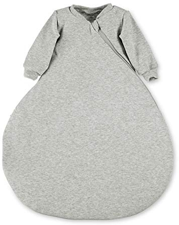 Sterntaler Leichter Schlafsack für Babys mit Ärmeln, Innenschlafsack, Reißverschluss, Größe: 68, Grau