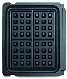 Sage - The No-mess Waffle Plates - Quick Release Non-Stick Waffle Plates for The BBQ & Press Grill SGR700, Black