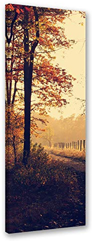 Leinwandbild XXL Landschaft Wandbild Kunst Baum Braun 60x150 cm