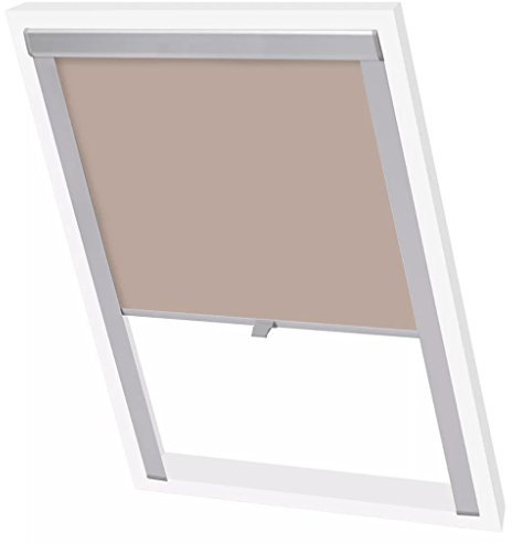 yorten Verdunkelungsrollo, Sonnenschutzrollo für Velux-Fenster, Beige (P06/406)