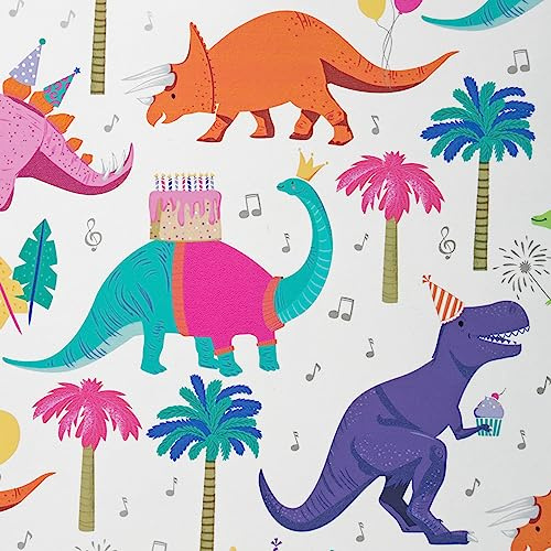 Geschenkpapier Kinder 70cm x 2m Rolle Motive: Dinosaurier Dinos