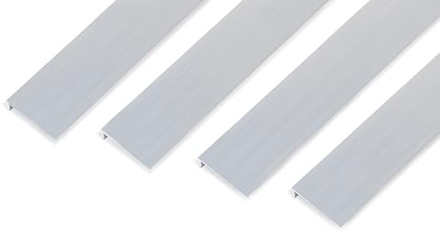 Alberts 499747 Winkelprofil | Aluminium, natur | 1000 x 40 x 10 mm | 4er Set