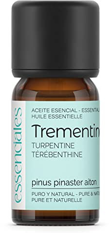 Essenciales - Olio essenziale di Trementina, 100% Puro, 10 ml | Olio essenziale Pinus pinaster aiton