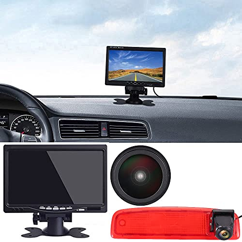 1280 x 720Pixels Third 3rd. Auto Top Mount Brake Bremsleuchte Kamera Bremslicht Rückfahrkamera Replacement for Renault Dacia Dritte Bremsleuchte Dokker Logan MCV Express Kasten+7 LCD Auto Monitor