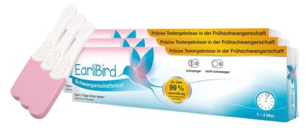 Schwangerschaftstest Frühtest von EarliBird | Schwangerschaftstests mit über 99% Zuverlässigkeit | Schwangerschafts Test für Schwangerschaft Erkennung