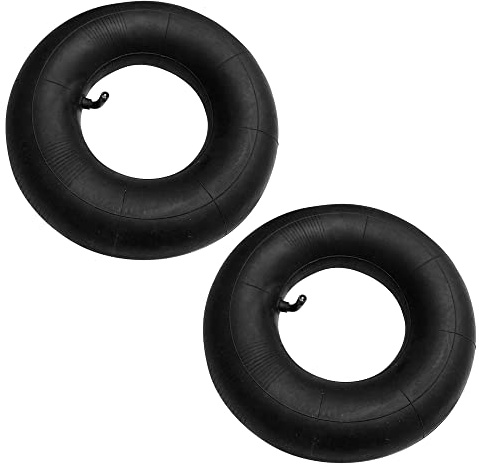 Gobesty 2Pcs Wheelbarrow Inner Tube 4.10/3.50-4 Heavy Duty Replacement Tire Inner Tube with TR-87 Bent Valve Stem for Hand Trucks, Lawn Mowers, Yard Trailers, Cart and Wheelbarrows