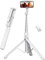 ANXRE 60 Phone Tripod Selfie Stick, Travel Selfie Stick with Remote, Portable Tripod for Cell Phone, Compatible with 4''-7'' iPhone Android Samsung, White