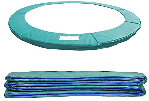 Green Bay Trampolin Randabdeckung 305cm UV-beständig reißfest Federabdeckung Randschutz Sicherheitsmatte Trampolinzubehör Standardgröße - Grün