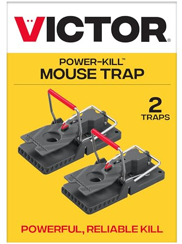 Victor M142B Power-Kill Easy Set Mouse Trap - 2 Reusable Mouse Traps