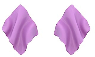 Arete SOIE Stud - Arcilla de Polímero - Pendientes Únicos Hechos a Mano y Ligeros - Regalo Perfecto para Mujeres - Joyería Moderna (Lila)