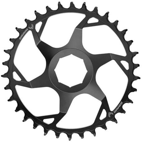Sram Kettenblatt E-MTB Eagle für Brose 12-f., schwarz, 34 Z, T-Type, Stahl, DM