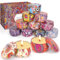Vela perfumada en vaso, set de regalo de velas aromáticas para mujer, pequeños obsequios para mujer Navidad, set de velas perfumadas con cera de soja 100% natural 12 piezas