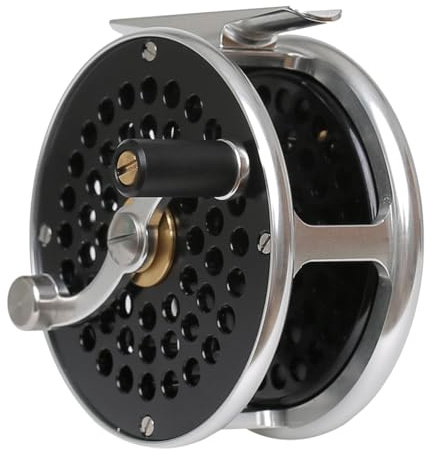 Vintage Classic Fly Fishing Reel,Right/Left Handle Position, Fly Reel (Black, 7/9 wt)