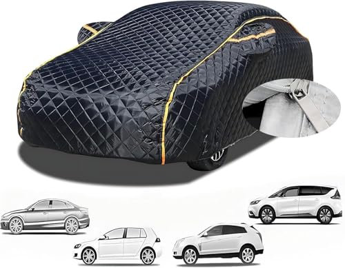 Autoabdeckung Gegen Hagel für Jaguar F-Pace,Autoabdeckung Hagelschutzplane Auto Autoabdeckung Wasserdicht Atmungsaktiv Auto Abdeckplane,Hageldecke für Auto, Dicke Abdeckung für SUV,Hagelschutz(Black)