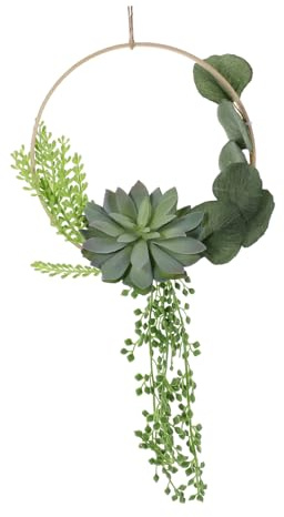 TOPBATHY Decoración De Suculentas Colgantes Guirnalda De Vegetación Artificial De Pared para Hogar