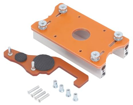 Baxnore Wood Router Table Insert Plate, Engineering Plastics Wood Router Base Plate, Router Table Insert Plate, Router Slotting Plate for Curve Cutting