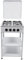 Cocina de gas de 4 fuegos – Cocina de gas natural independiente blanca para cocina y exterior – Encendido manual, parabrisas, patas antideslizantes, ideal para camping, autocaravana y hogar