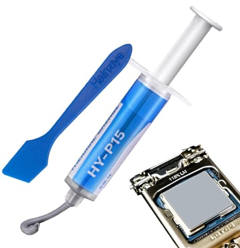 Pasta térmica de alto rendimiento | Grasa térmica de CPU y GPU | Material de interfaz térmica no conductivo | Aplicación segura y fácil para una transferencia de calor eficaz en componentes de