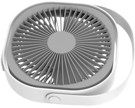 Ventilatore Portatile a Mano Mini USB Bianco Abs per Viaggio | Festa Estiva, Festa Scuola Decor, Batteria 5, 5 Wh, Lame Flessibili, Portata Potente
