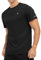 Rdruko Sport Tshirts Herren Funktionsshirt Sportshirt Kurzarm UV Shirt Atmungsaktiv Laufshirt Sonnenschutz Trainingsshirt Männer für Gym Fitness - Schwarz L