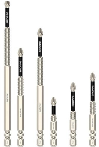 ROYJJ 6Pcs K5 Screwdriver Bit Hexagon Shank Impacts Electric Drill Bit Set Screw Drill Head Power Tools Drill Attachment Part K5 impact-resistant and non-slip bit