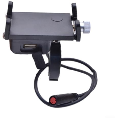Hasaller Electric Bike USB Charger 30W QC-3.0 Electric Vehicle Phone Charger Adapter Elec-tric Bike USB Charger Socket Waterproof US-B Charger for 36-48V E-Bike Scooter Motorcycle(5V 2.1A 12W)