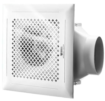 YANG11FAN Ventilador de Baño Ventilador De Ventilación De Techo Integrado Extractor De Cocina Montado En El Techo Baño Baño Extractor Potente,30x30cm Ventilador de ventilación