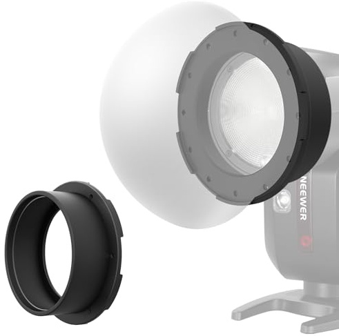 NEEWER Round Flash Speedlight Magnetic Adapter Ring Mount Silicone Magnetic Stand Diffuser Light Accessory Compatible with Godox V1/V1 Pro NEEWER Z1 Z2 Q120 Series Round Head Speedlight, CRS13