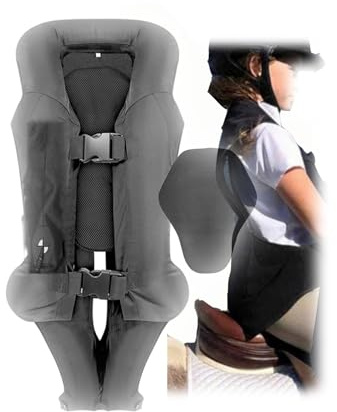 Barnens ridjacka, ridväst med airbag, bärbar airbag, lätt och justerbar(M)
