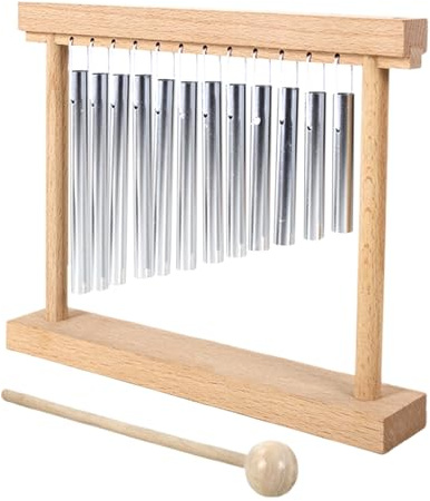 Campanillas de percusión – Campanillas ligeras, instrumentos musicales, herramienta de entretenimiento colaborativo, campanillas de viento ligeras para, aula, escuela, hombres, yoga, interiores