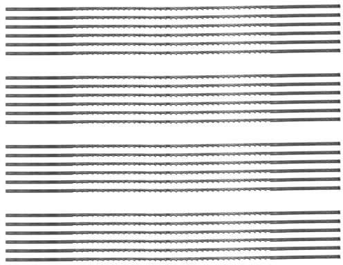 SweetSerenade Lames de Scie à Chantourner à Bout 5 Pouces 24 PièCes 12 TPI à Dents RéGulièRes pour le Travail Du Bois Bricolage